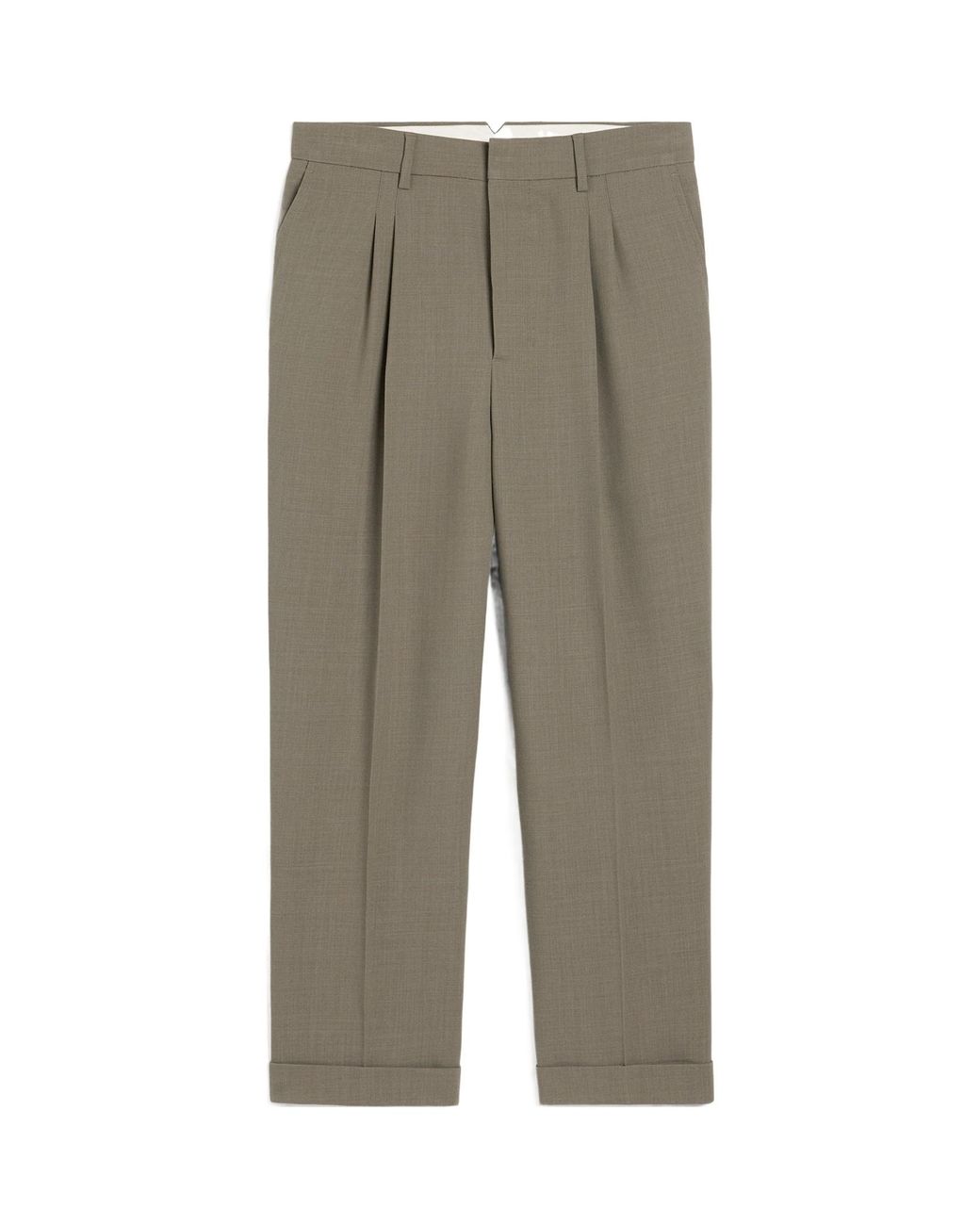 AMI Gray Tailored Trousers for men