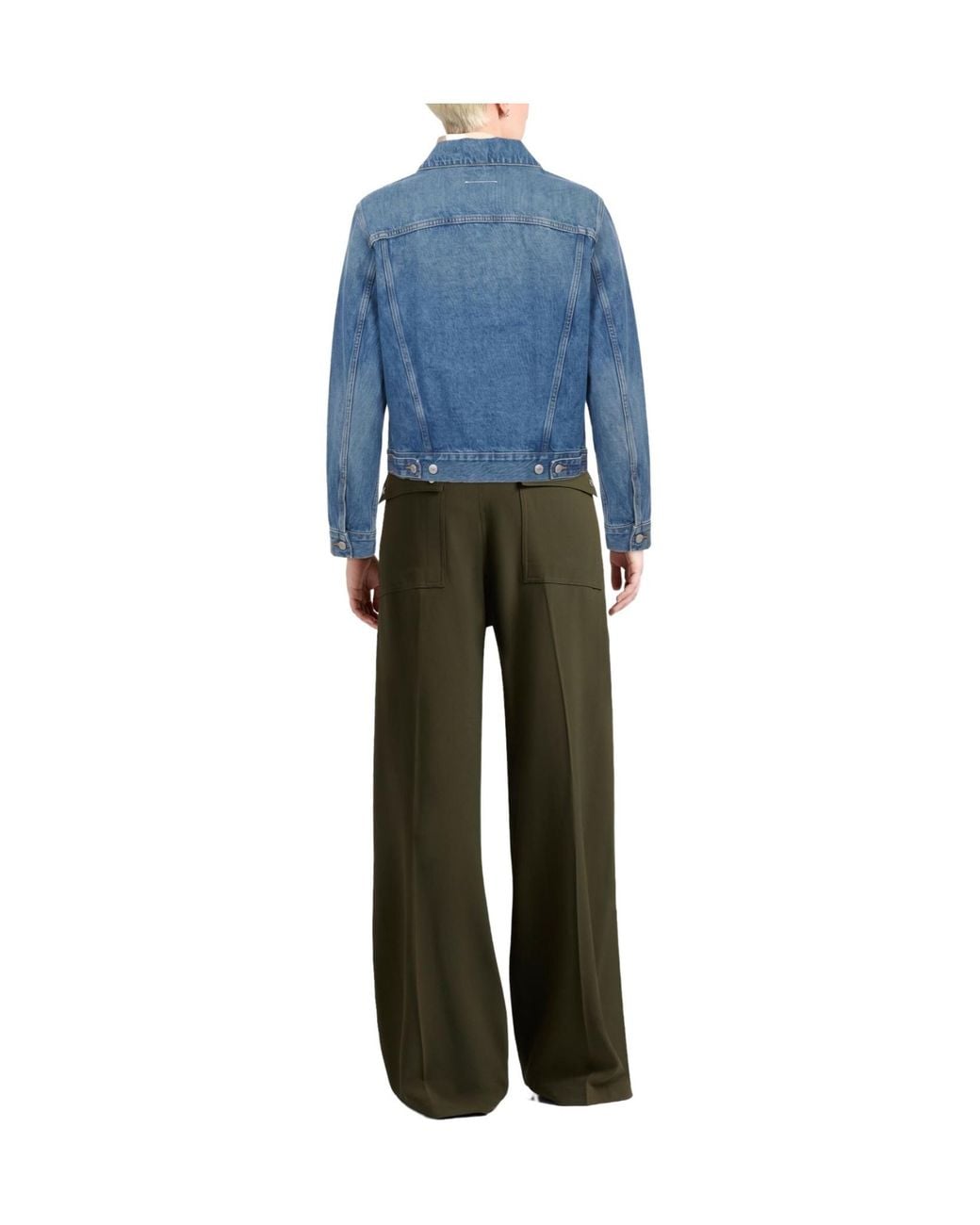 MM6 by Maison Margiela Blue Casual Denim Jacket