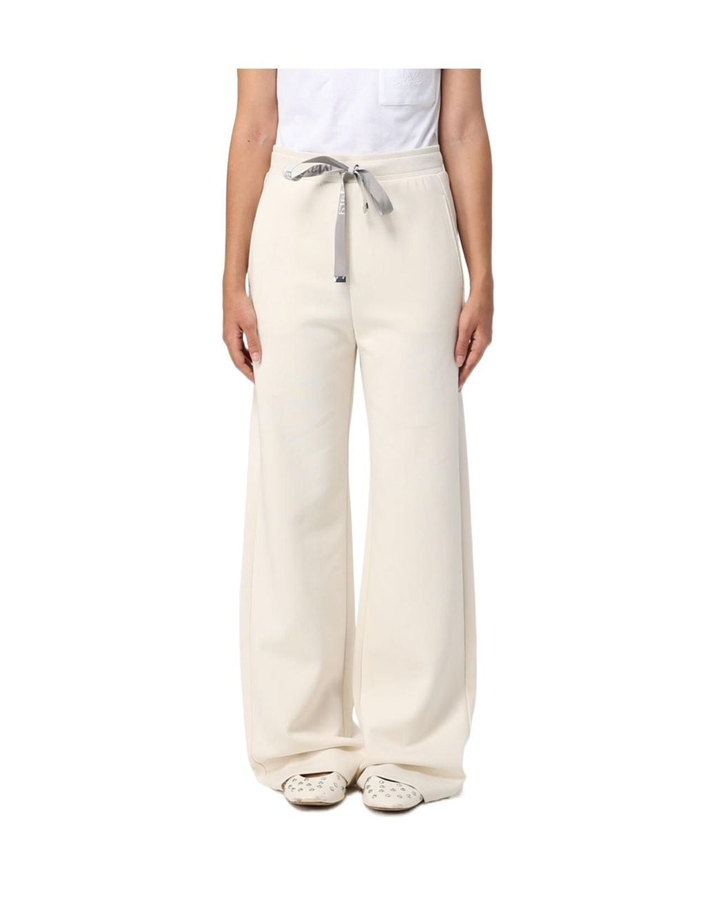 Max Mara Natural 'S Bali Wide Leg Drawstring Pants