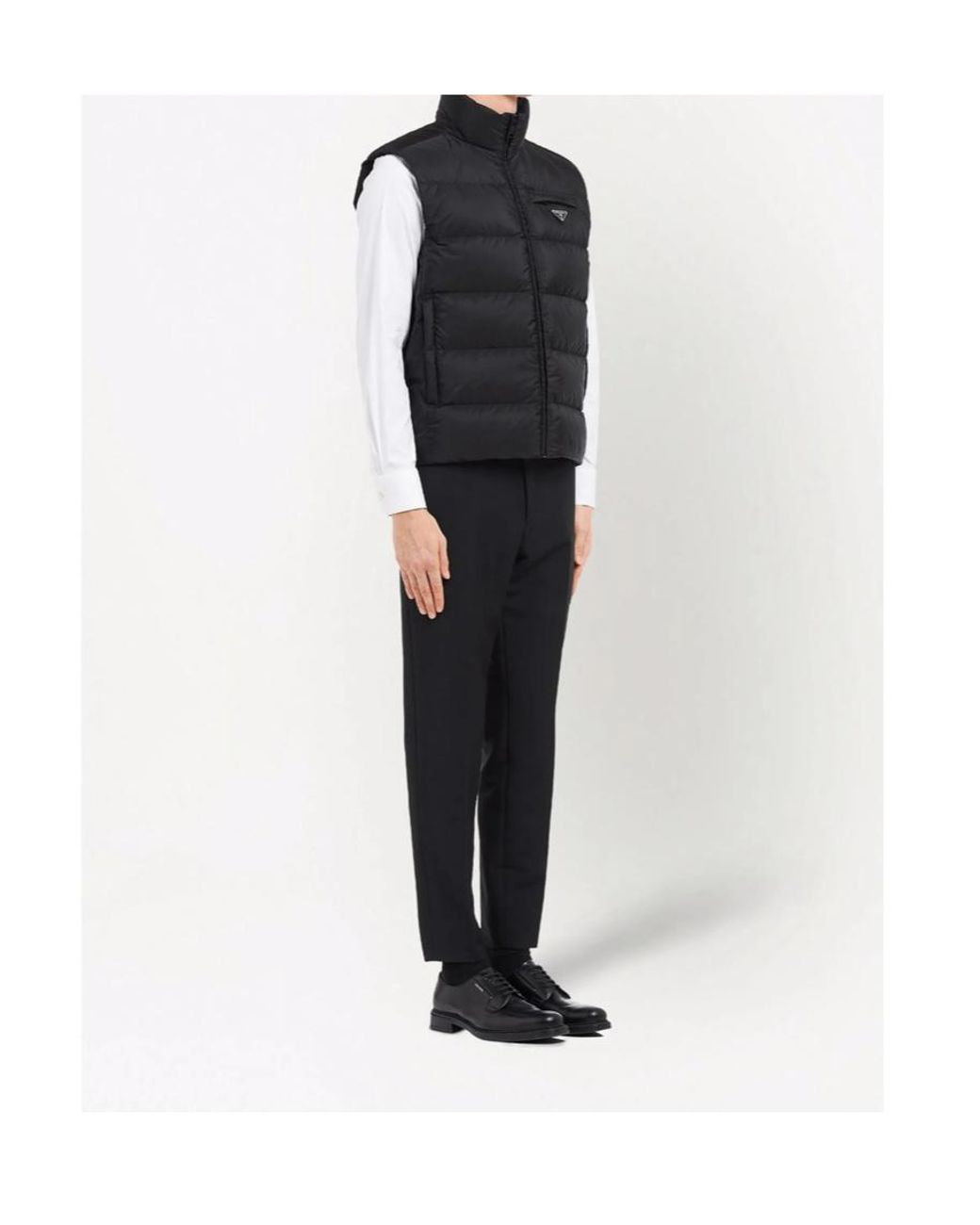 Prada Black Re-Nylon Padded Vest for men