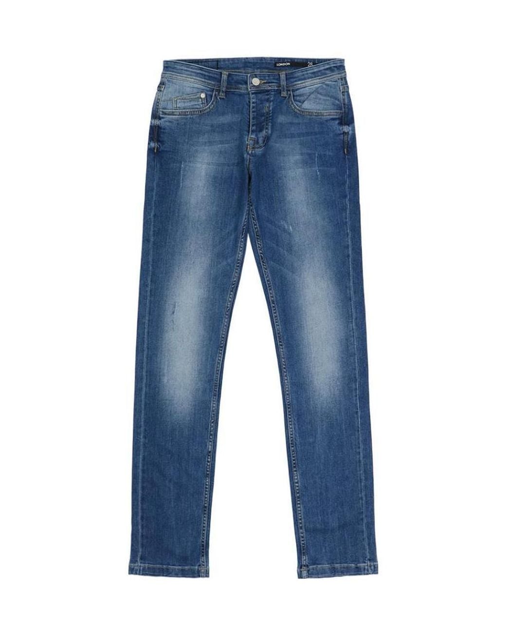 Iceberg Blue Straight-Leg Jeans for men