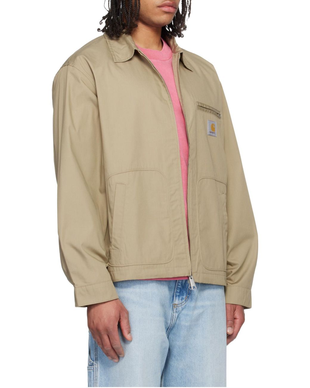 Carhartt Natural Postal Zip-Front Jacket for men