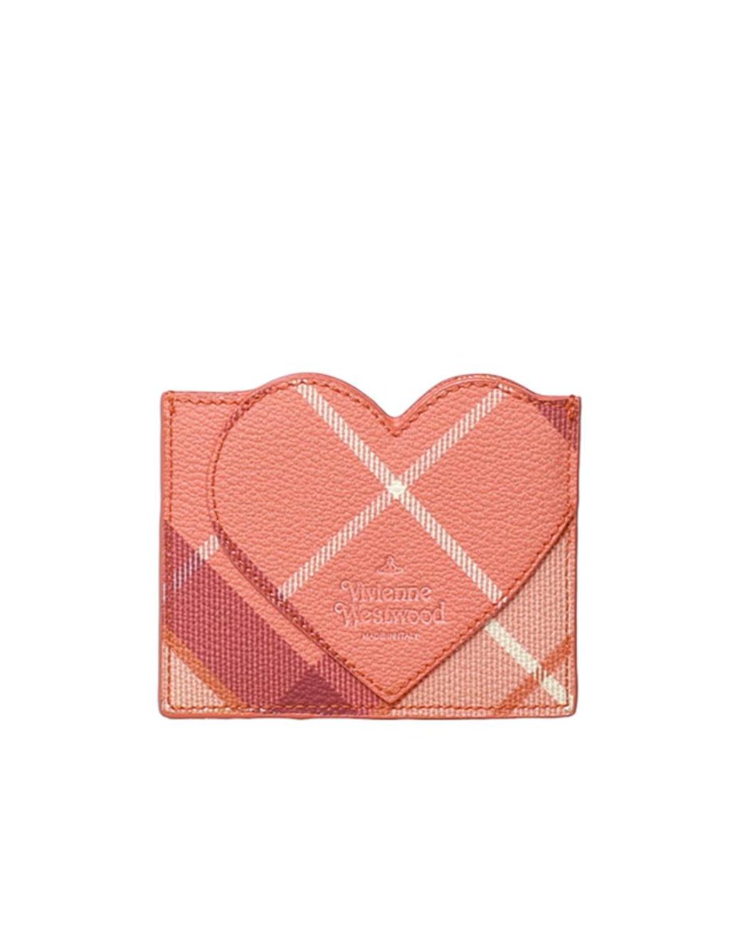 Vivienne Westwood Pink Heart Check Card Holder