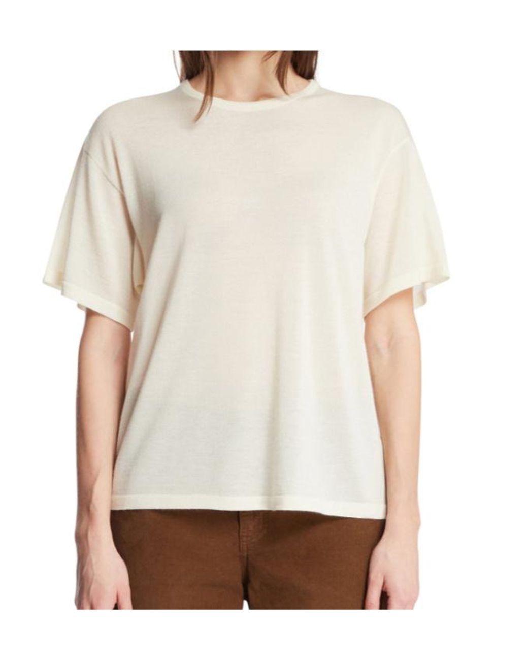 The Row White Crew Neck T-Shirt