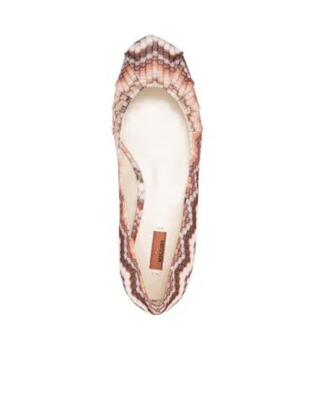 Missoni Pink Zigzag Ballet Flats