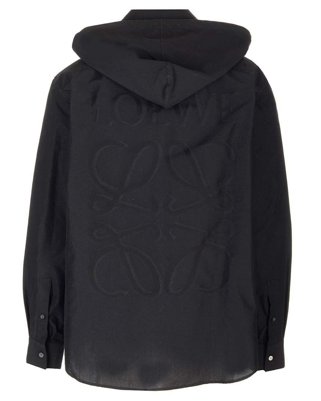 Loewe Blue Button-Up Drawstring Jacket for men