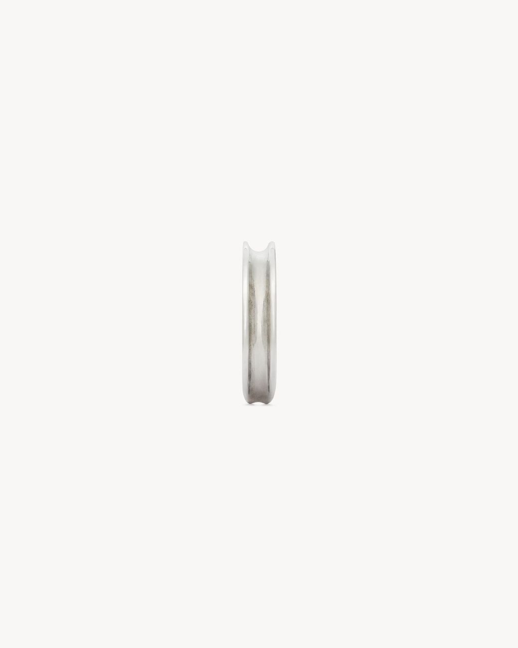Saint Laurent White Groove Cuff for men