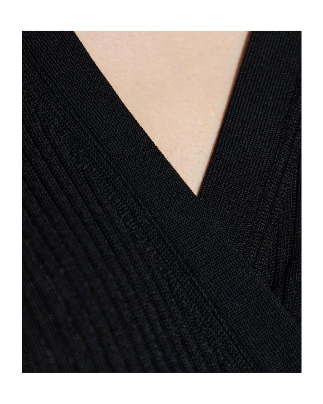 Balenciaga Black Wrap Tie Cardigan