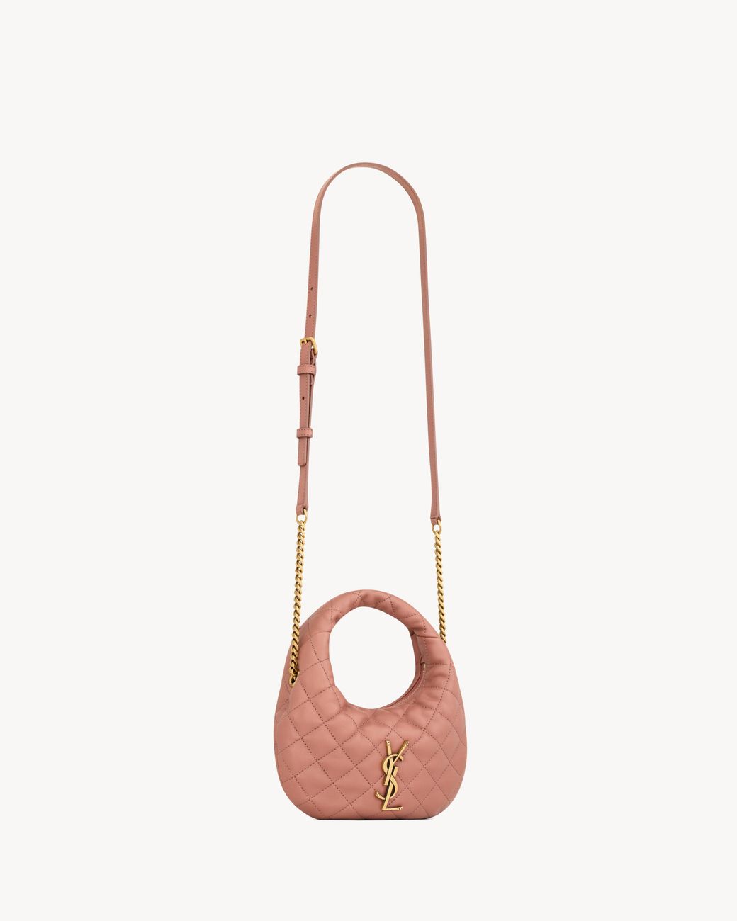 Saint Laurent Pink Icarino Mini Shoulder Bag