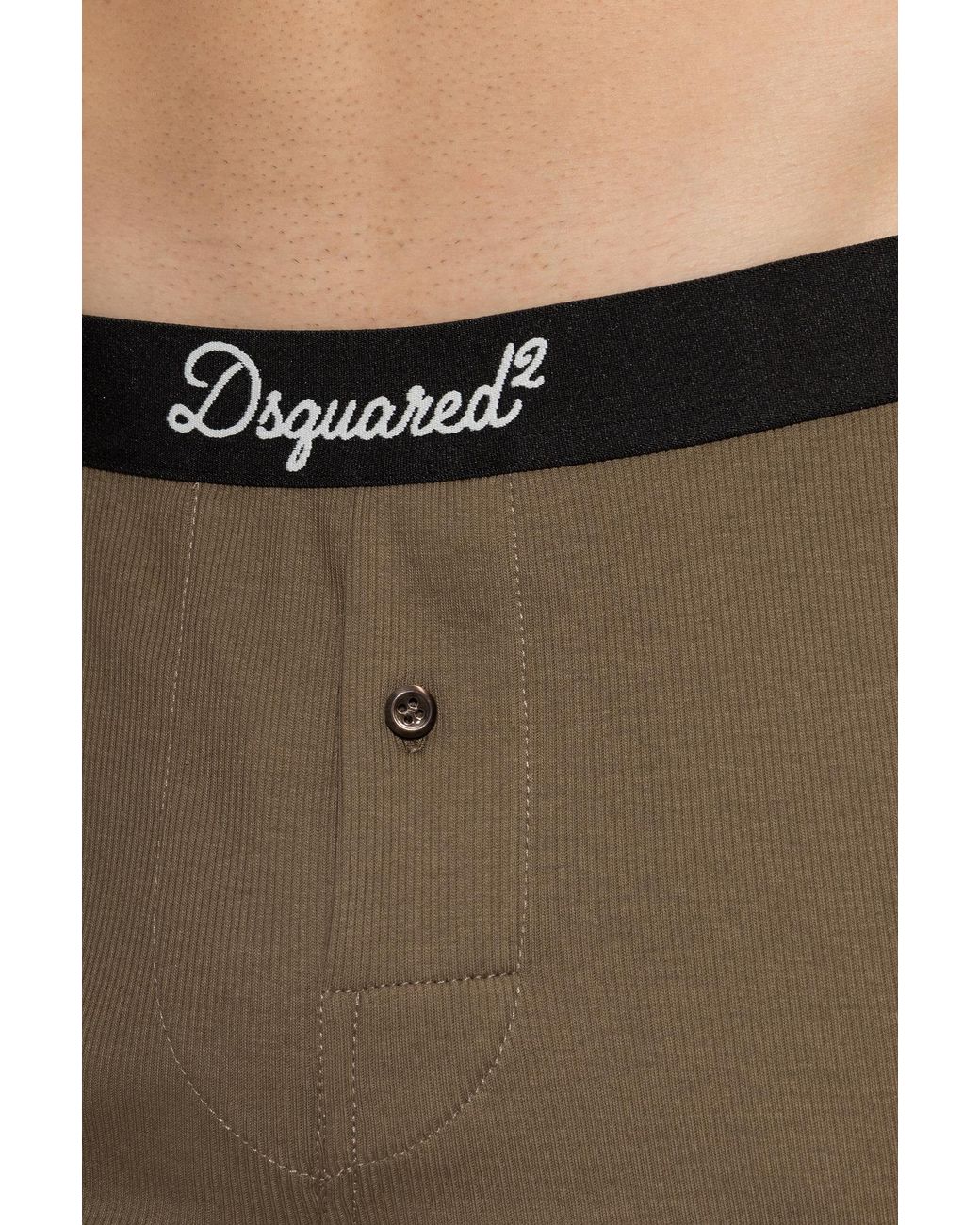 DSquared² Green Logo Underwear for men