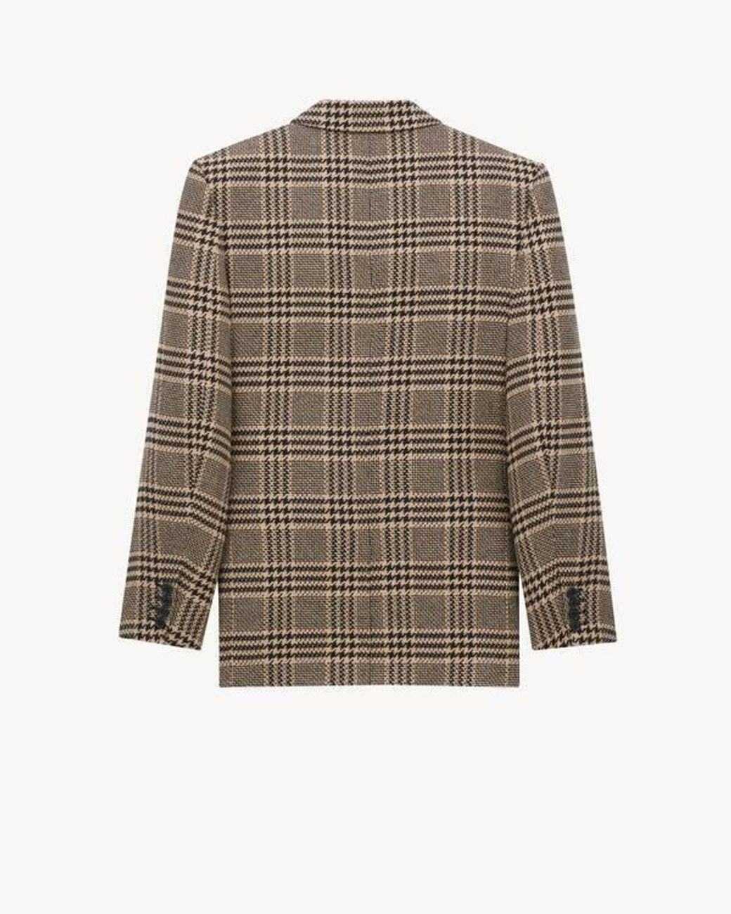 Saint Laurent Brown Double-Breasted Tailored Jacket