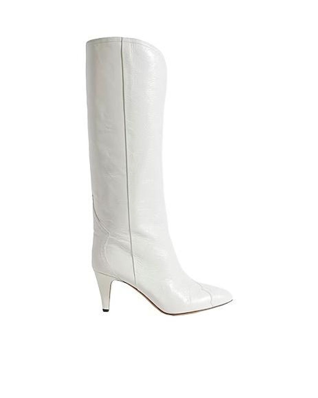 Isabel Marant White Solid Colour Boots