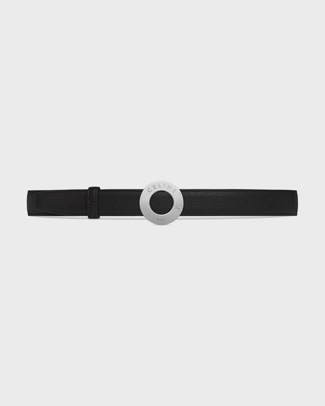 Céline Blue 25Mm Double-Sided Leather Belt With Disc Buckle