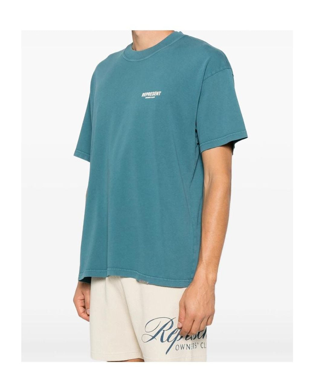 Represent Blue Short-Sleeved T-Shirt for men