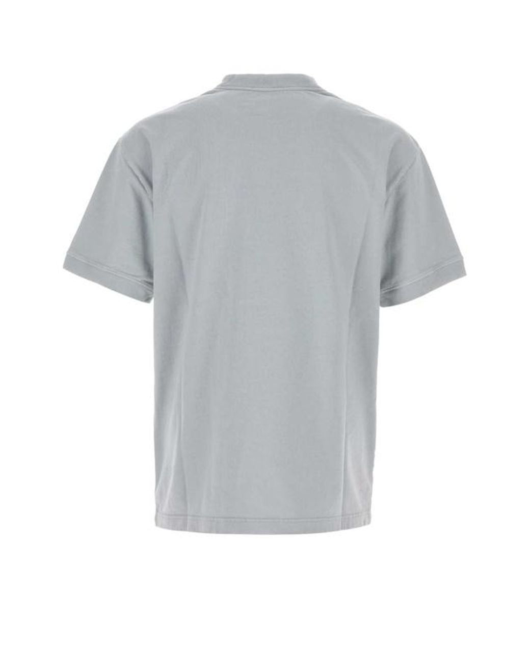 Prada Gray Short-Sleeved Cotton T-Shirt for men