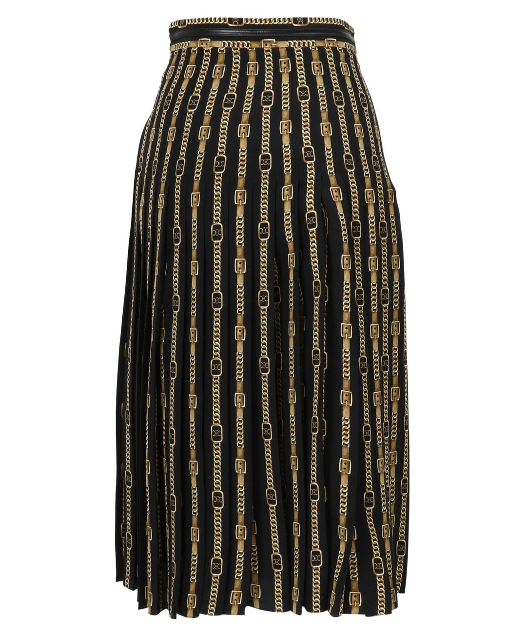 Céline Multicolor Pleated Skirt
