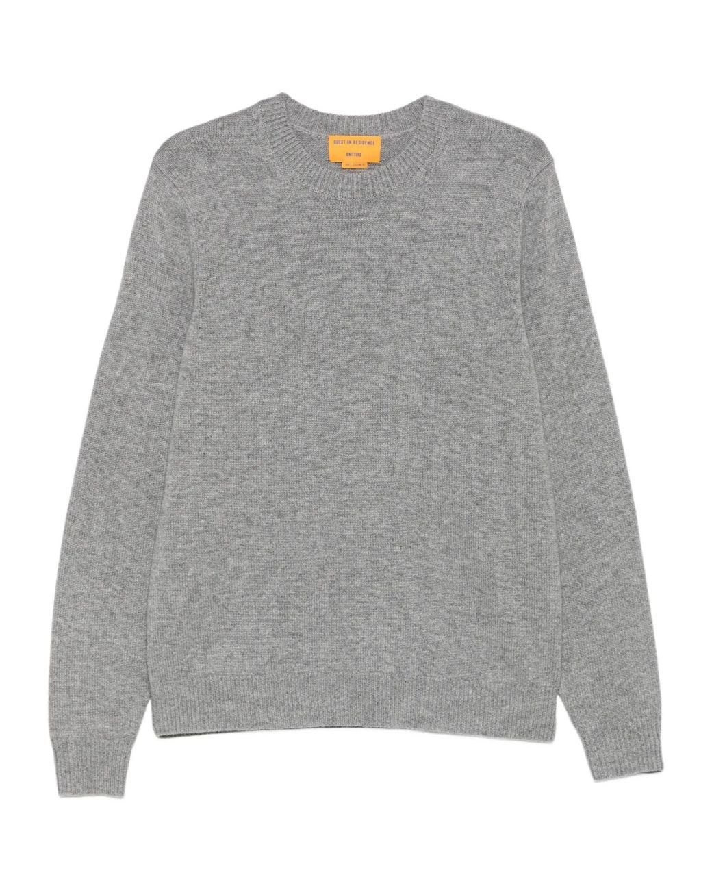 Guest In Residence Gray Crew-Neck Sweater for men