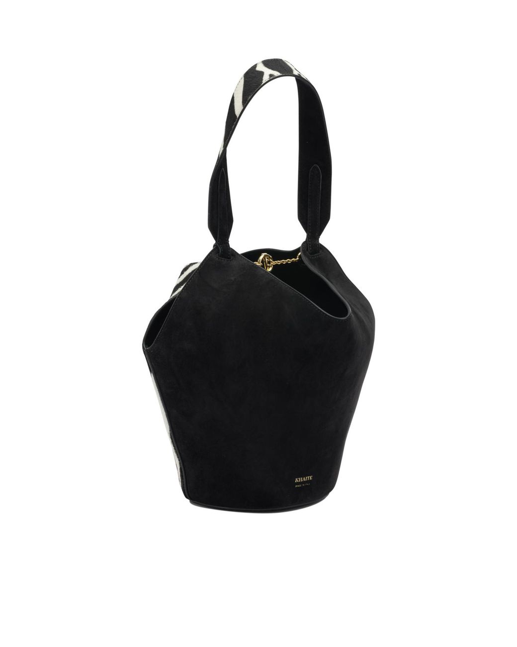 Khaite Black Lotus Mini Tote Bag