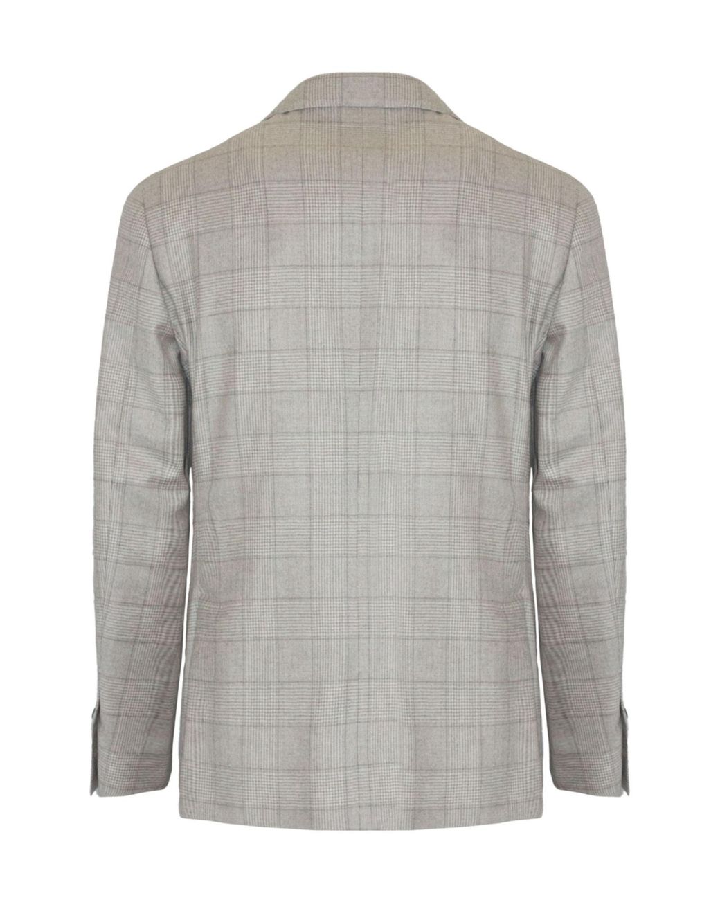 Lardini Gray Prince Of Wales Single-Breasted Blazer for men