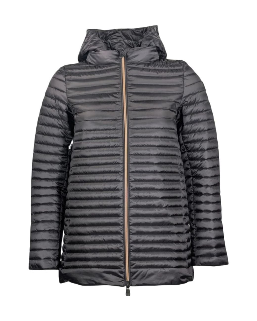 Save The Duck Gray Hooded Jacket