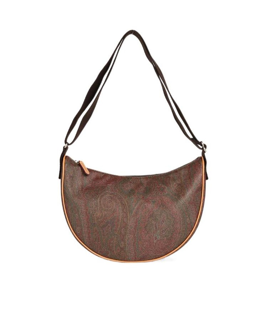 Etro Brown Patterned Shoulder Bag