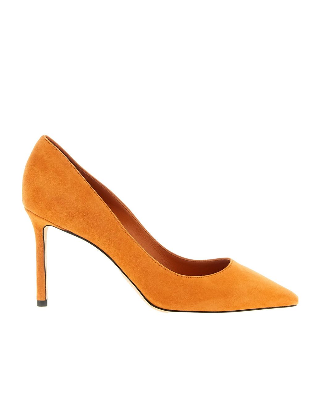 Jimmy Choo Orange Romy Suede Pumps