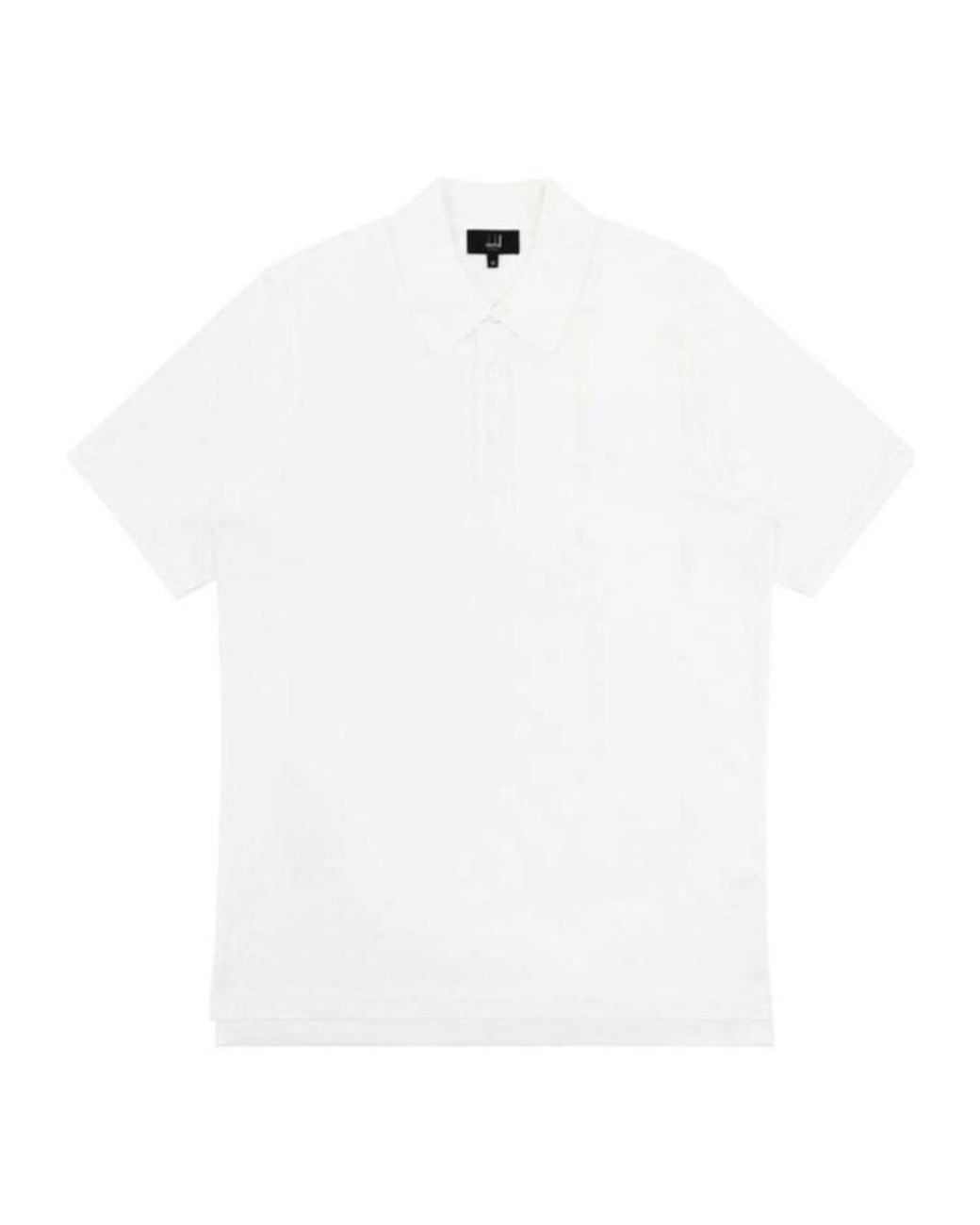 Dunhill White Short-Sleeved Polo Shirt for men