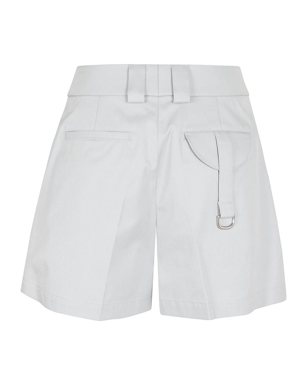 Off-White c/o Virgil Abloh White High Waist Straight Hem Shorts