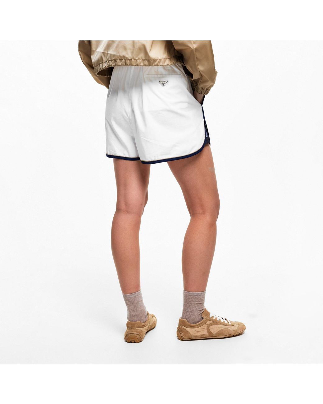 Prada Gray Nylon Shorts Ld62