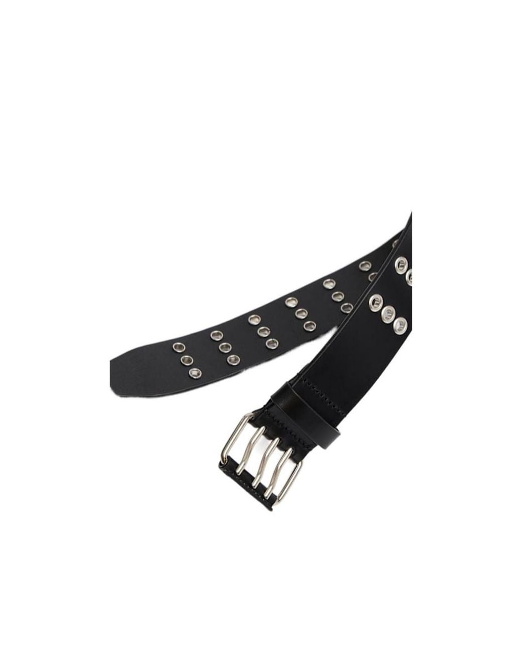 Ann Demeulemeester White 4Cm Ezra Belt W/Metal Eyelets for men