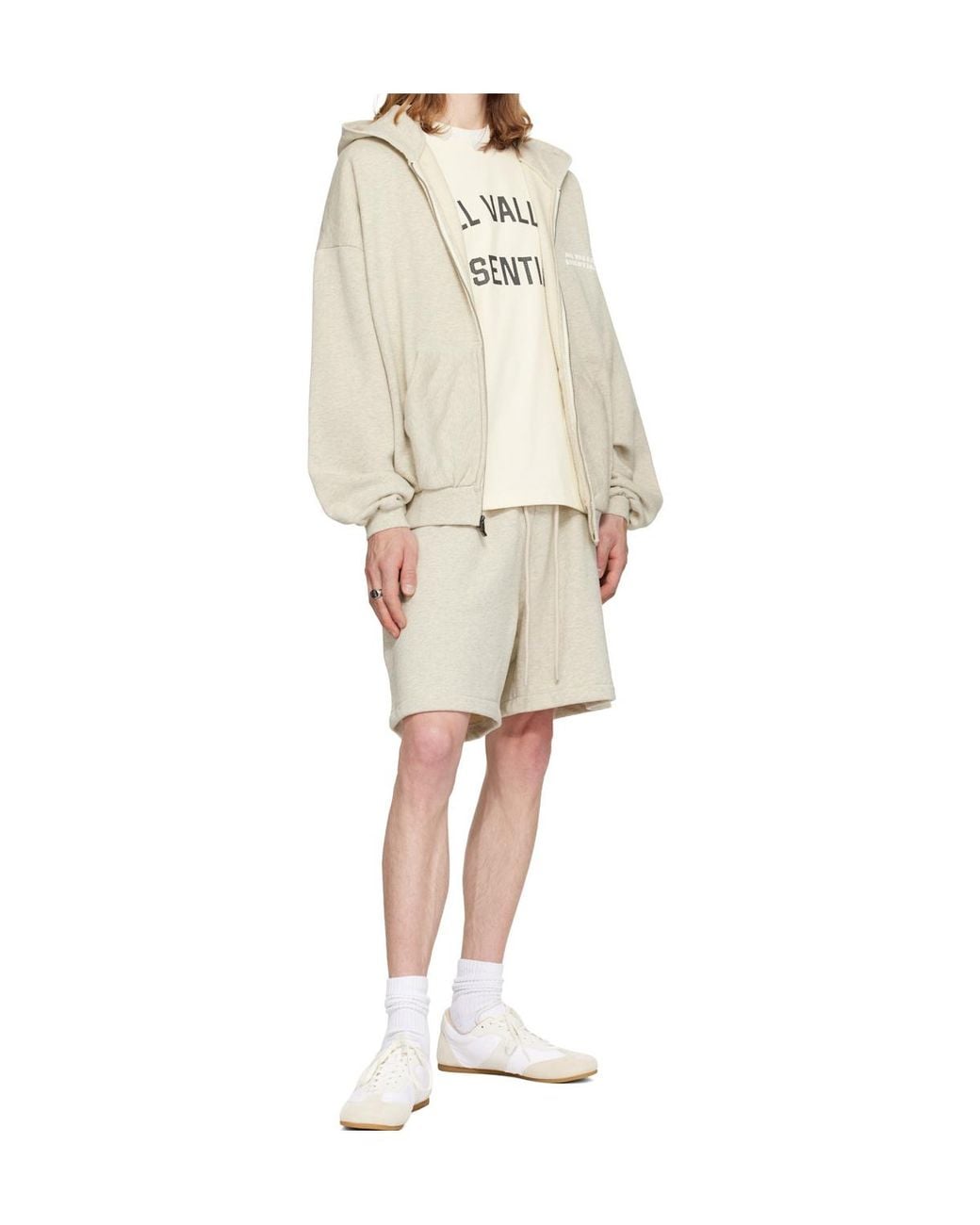 Fear Of God Natural Zippered Hoodie for men