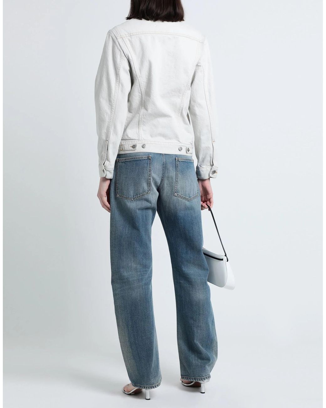 Maison Margiela Gray Light Wash Denim Jacket