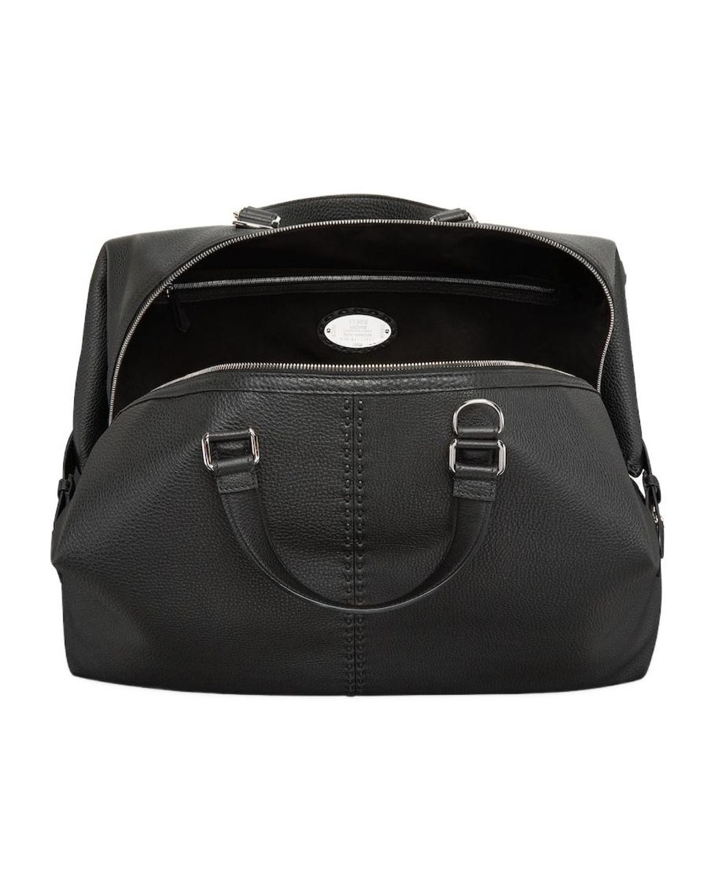 Fendi Black Selleria Bag With 568 Hand-Sewn Topstitches for men