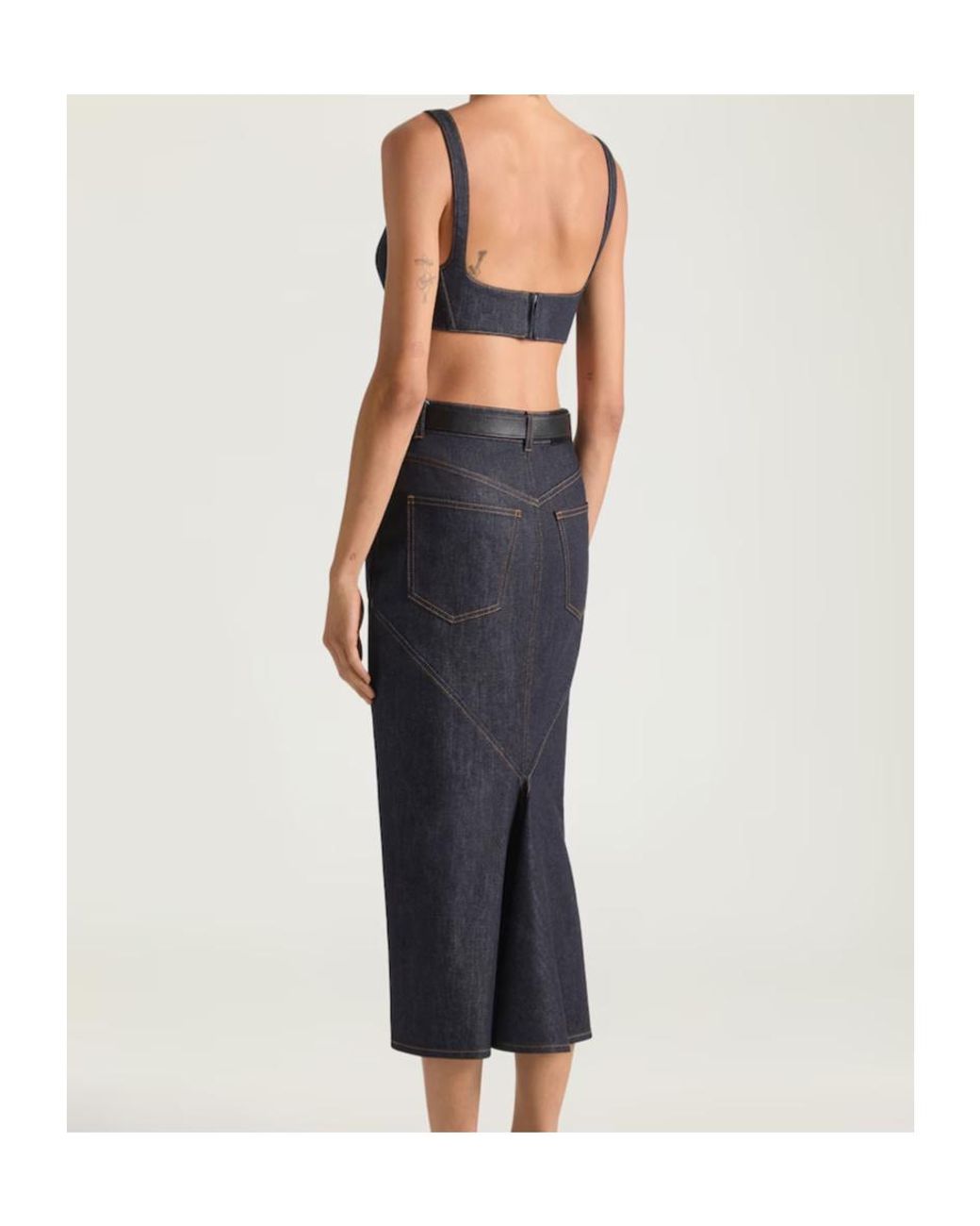Givenchy Blue Seam Sleeveless Top