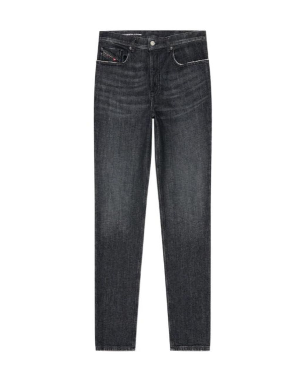 DIESEL Gray D-Finitive Tapered-Leg Jeans for men