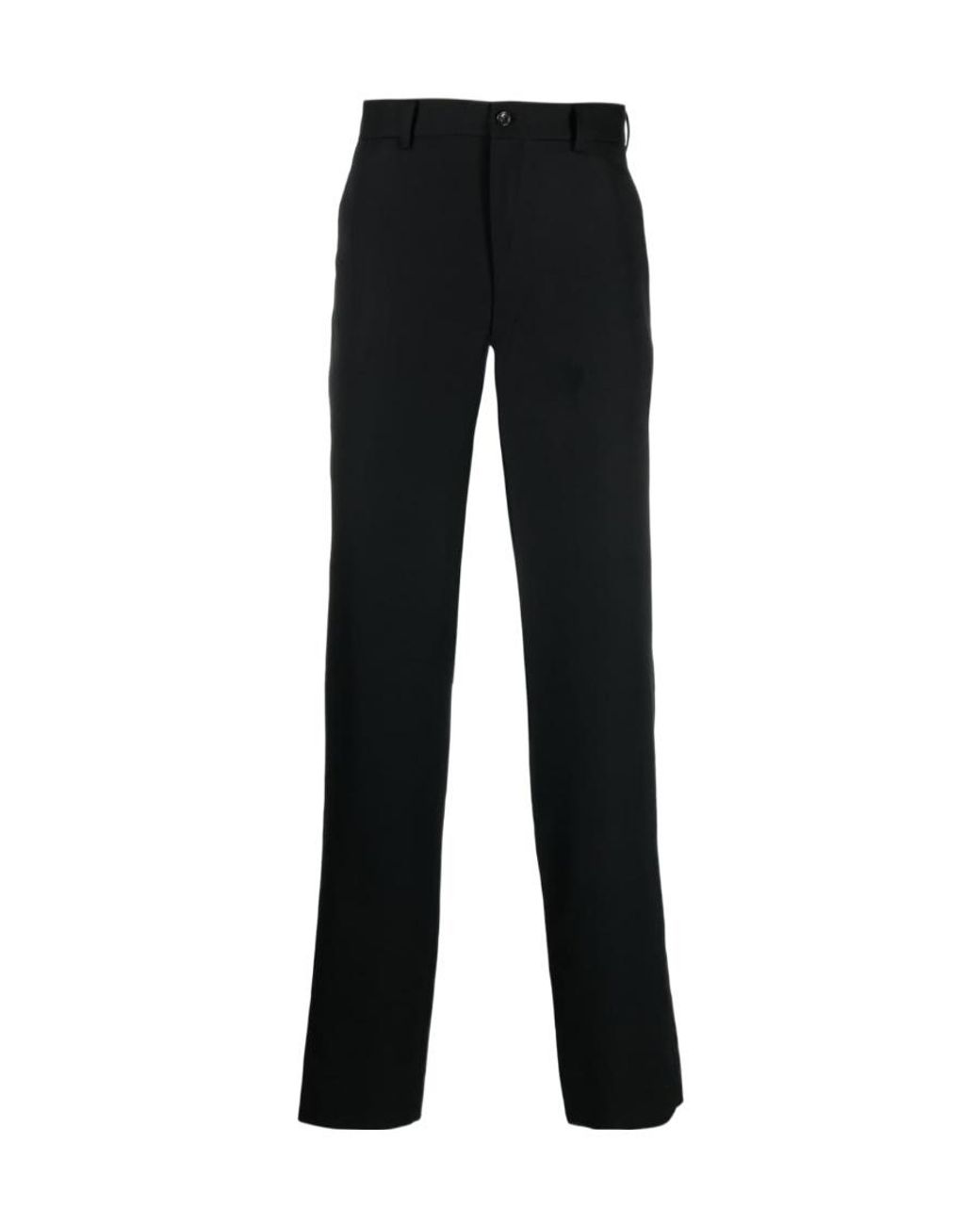 Comme des Garçons Black Straight-Leg Wool Trousers for men