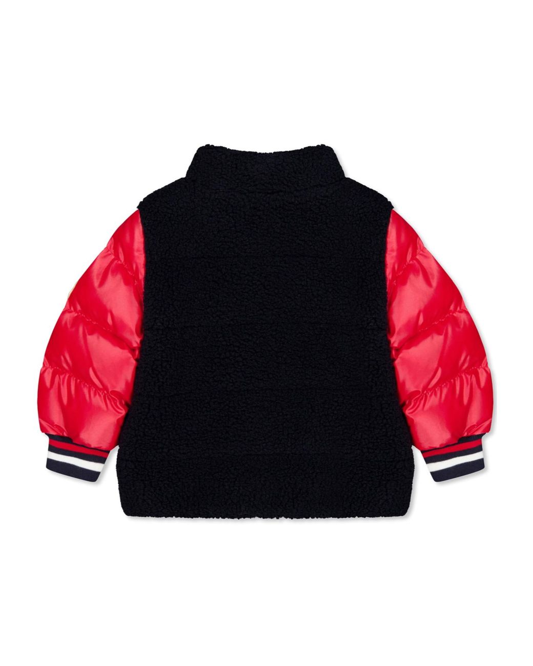 Moncler Red Logo Patch Down Jacket