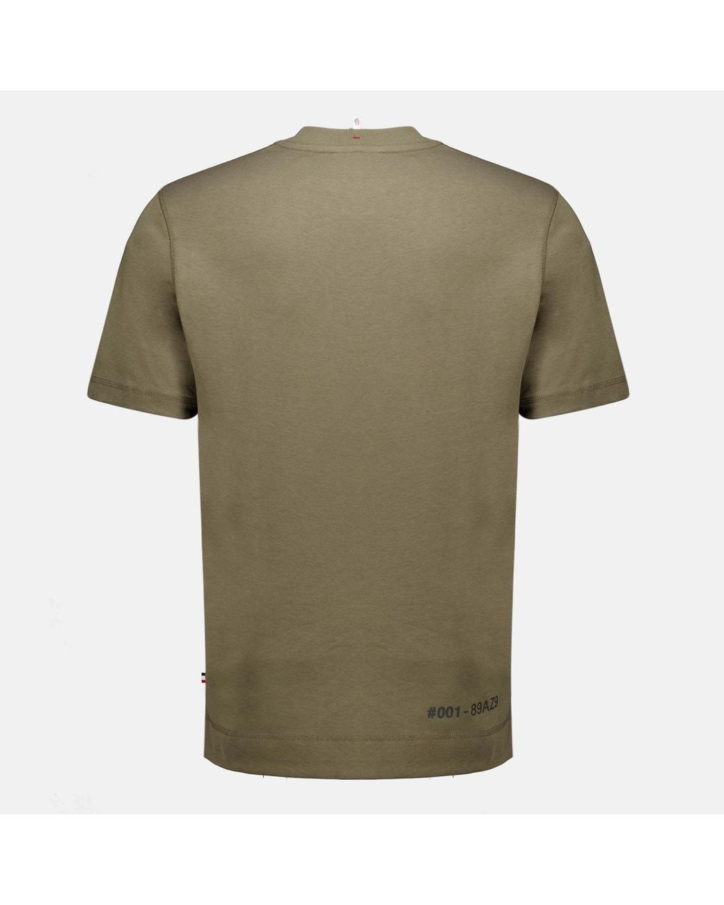 Moncler Green Grenoble Short-Sleeved Crewneck T-Shirt for men