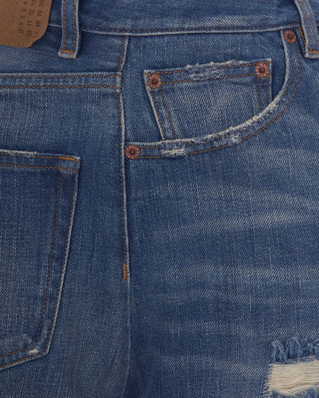 MM6 by Maison Margiela Blue Distressed Jeans