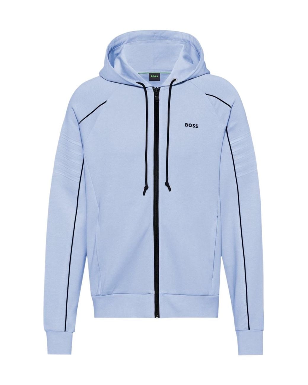 Boss Blue Saggy Full Zip Hoody for men