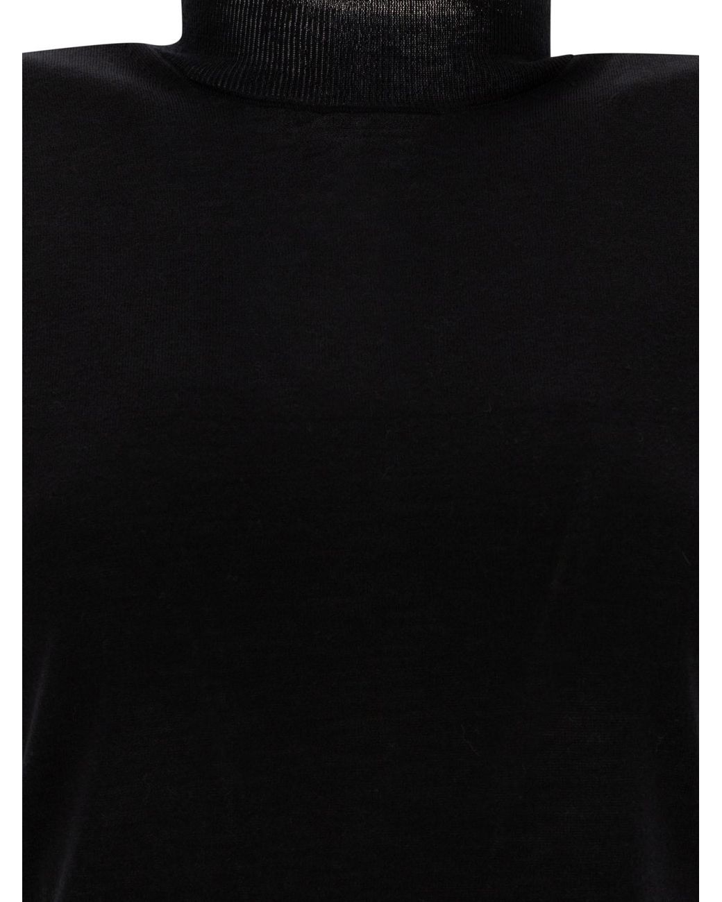 Sportmax Black Quatto Mock Neck Sleeveless Top
