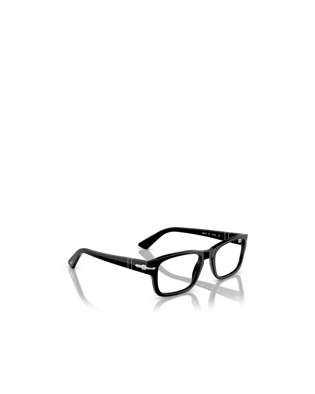 Persol White Geometric Flat Mirror for men