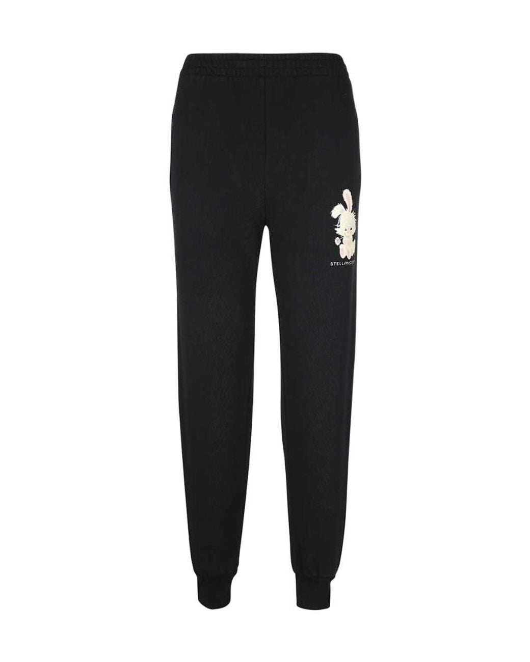 Stella McCartney Black Elasticated Waistband Tapered Track Pants
