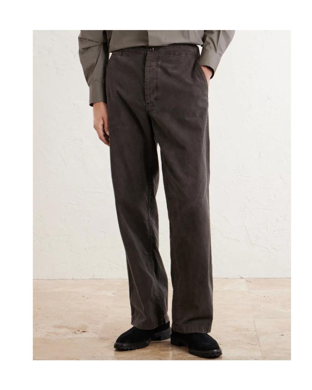The Row Gray Casual Pants With Side Pockets for men
