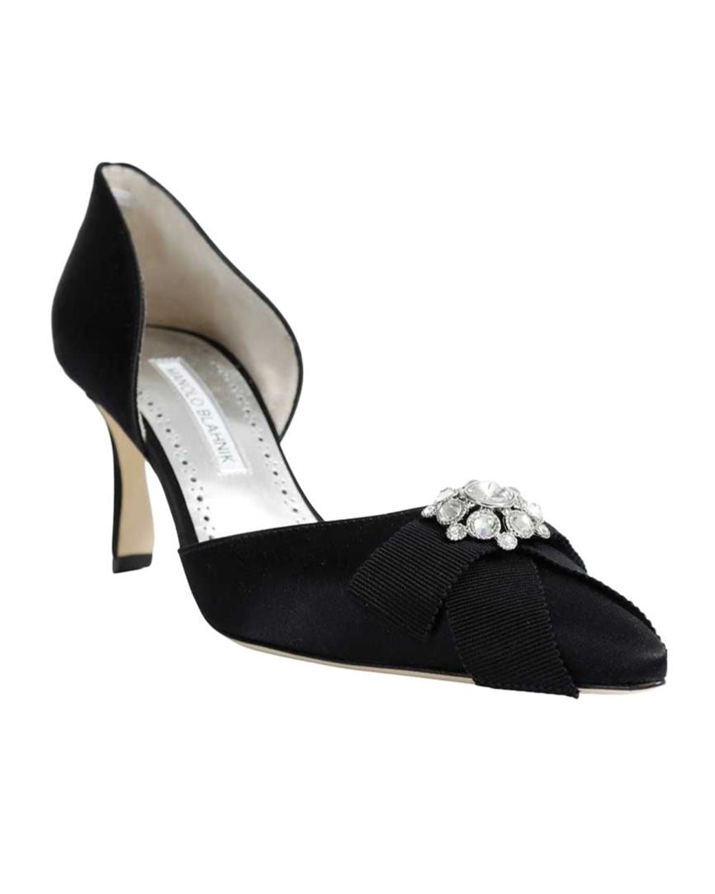 Manolo Blahnik Black Pointed-Toe High-Heeled Boots