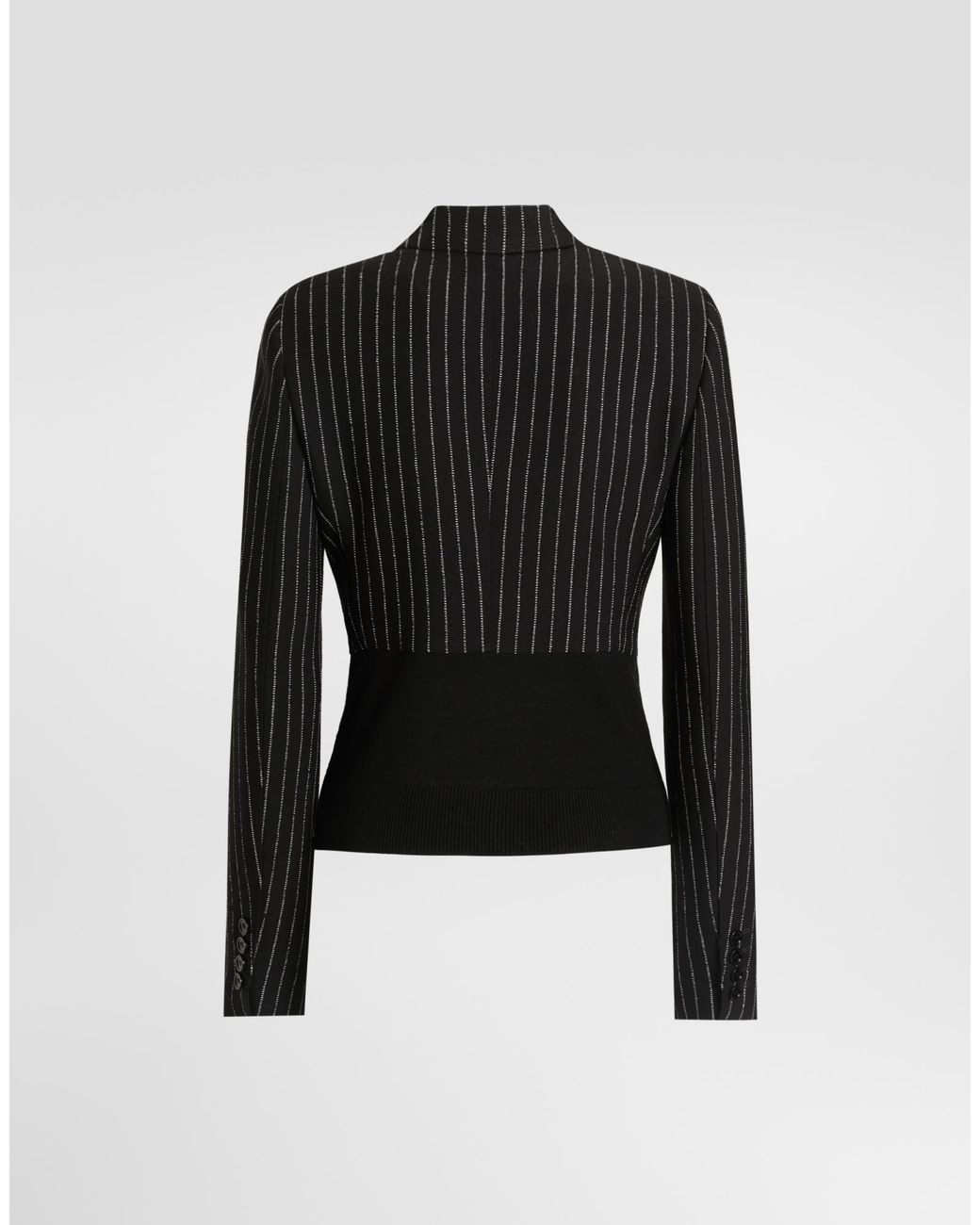 Dolce & Gabbana Black Pinstriped Jacket