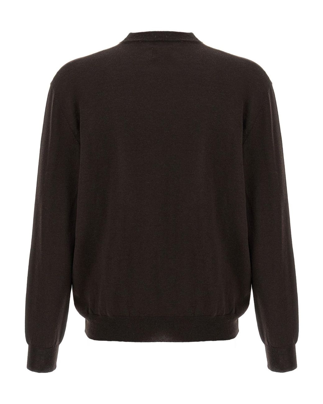 Magliano Black Graphic Detailed Crewneck Sweater for men