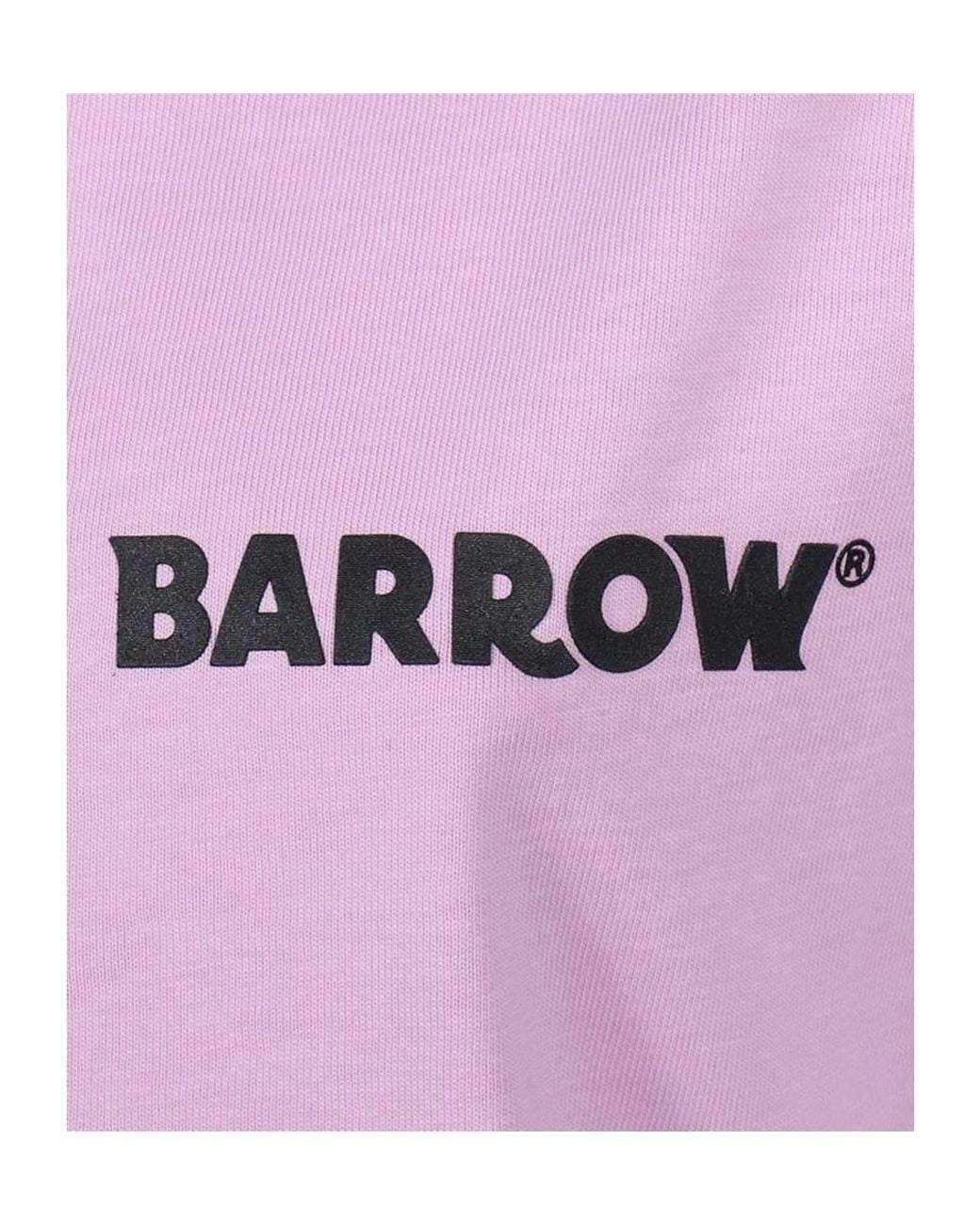 Barrow Pink Iconic Crewneck T-Shirt for men