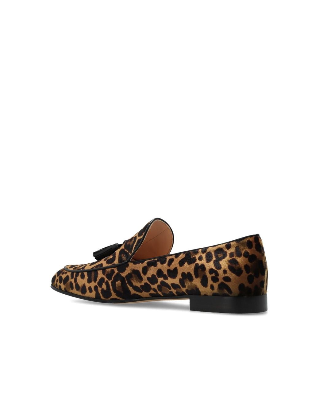 Gianvito Rossi Brown Vittoria Tassel Flat Shoes
