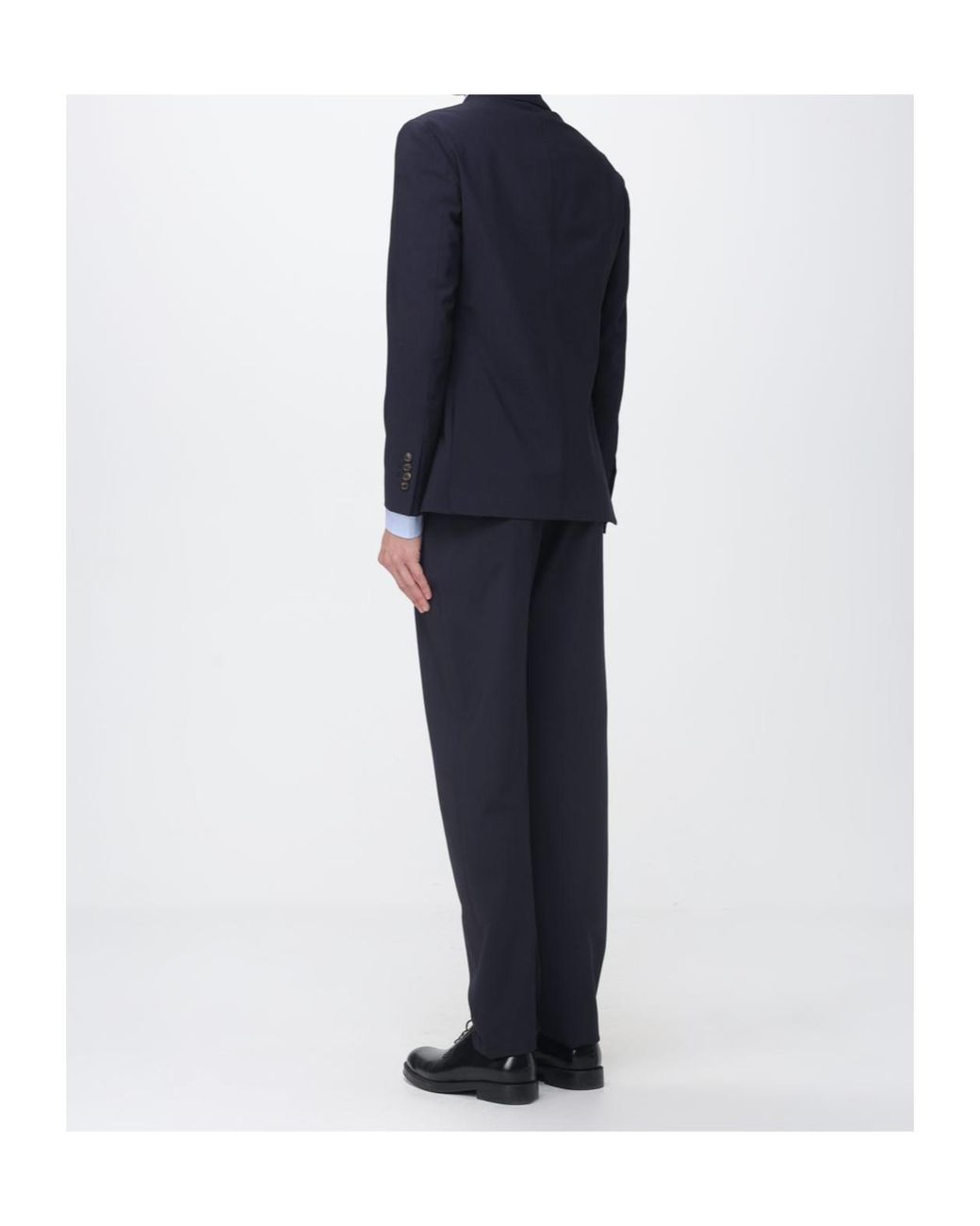 Eleventy Blue Single-Breasted Wool-Blend Suit for men